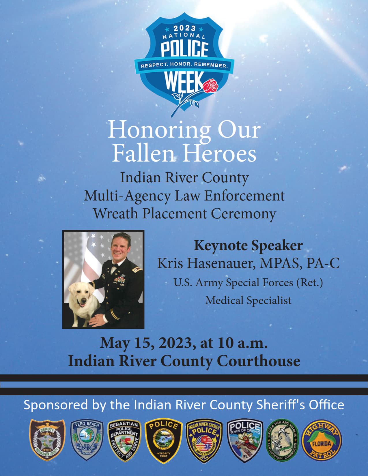 IRC Wreath Placement Ceremony Flyer