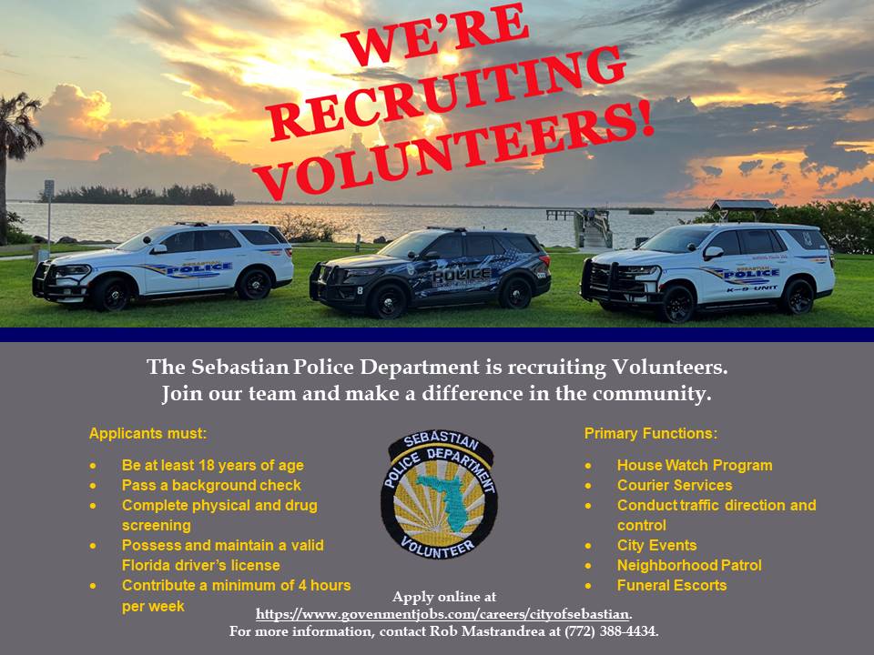 We're Recruiting Volunteers